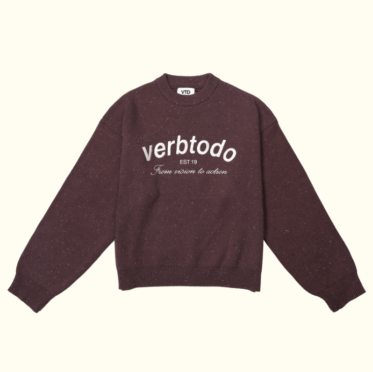 KNITWEAR OVERSIZE BROWN VTD L