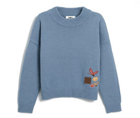 KNITWEAR VTD BLUE WL-Y2-M